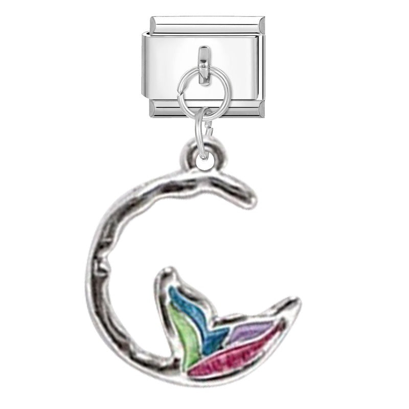 Steel Bottom Pendant - Shell 1 / 1 * 0.9cm (for Out-of-stock Products, You Can Contact Customer Service To Confirm Whether They Are In Stock)