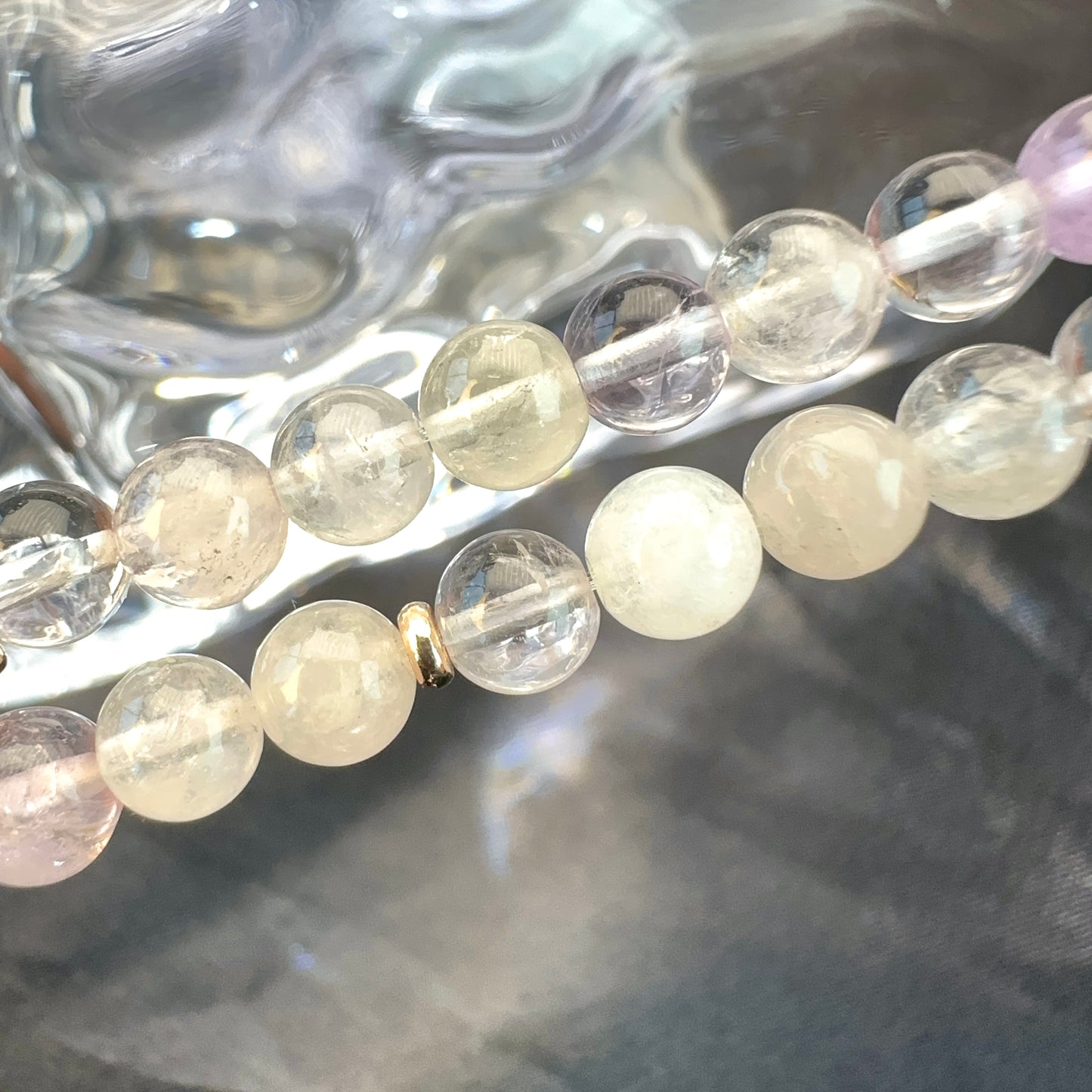 Delicate Amethyst Double Wrap Bracelet