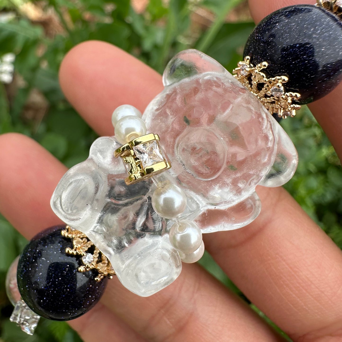 Delicate Blue Sand Bear Bracelet