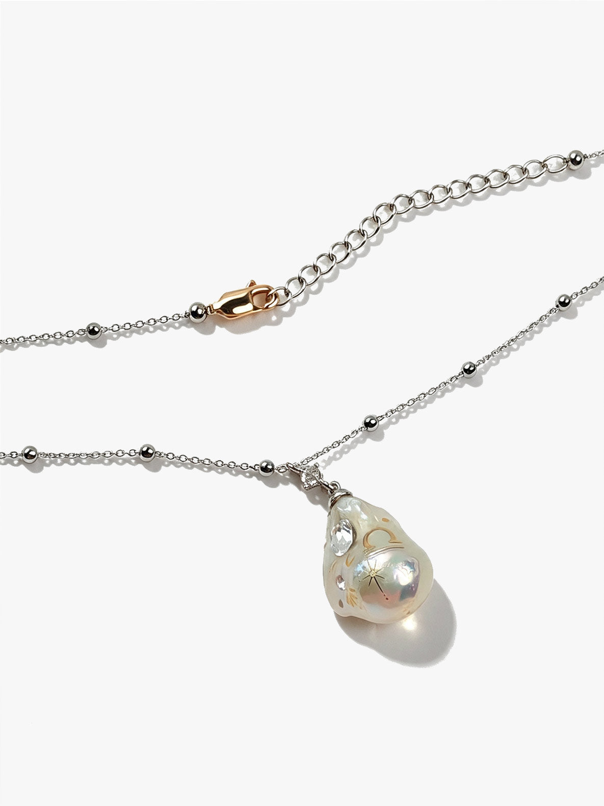 Zodiac Collection Baroque Pearl Necklace Libra