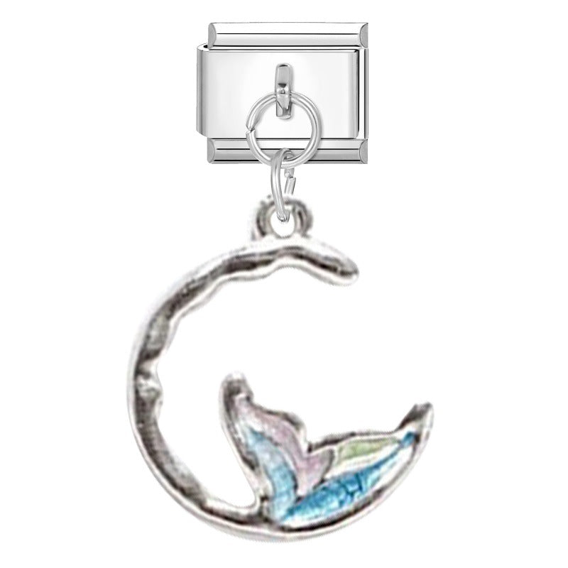Steel Bottom Pendant - Shell 2 / 1 * 0.9cm (for Out-of-stock Products, You Can Contact Customer Service To Confirm Whether They Are In Stock)