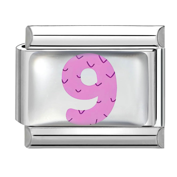 Number Italian Charms