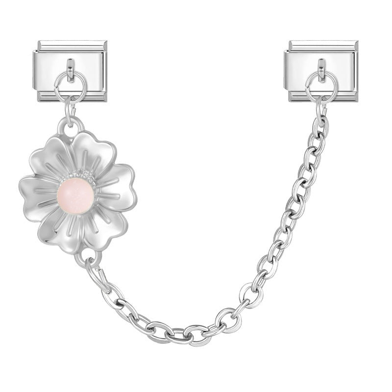 1 Pink Bead Flower