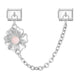 1 Pink Bead Flower