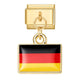 Gold Pendant - German Flag