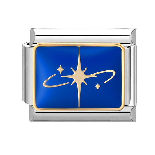 Blue Background Star Moon-9 / 1*0.9cm