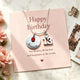 13th Birthday Gift for Girls, Personalized Name Necklace with Birthstone