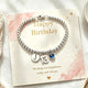 13th Birthday Gift for Girls, Minimalist Bead Ball Bracelet Silver Milestone Jewelry for Girls