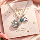 14th Birthday Gift, Personalized Birthstone Charm Necklace, Silver Jewelry Gift for Daughter, Granddaughter or Niece