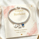 14th Birthday Gift for Girls, Minimalist Bead Ball Bracelet Silver Milestone Jewelry for Girls