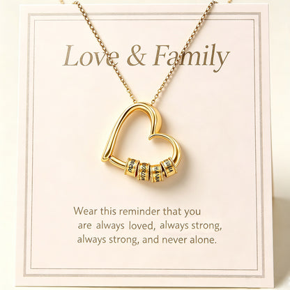 Birthday Gift for Her, Personalized Engraved Heart Name Necklace