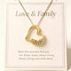 Birthday Gift for Her, Personalized Engraved Heart Name Necklace, 18K Gold Name Necklace