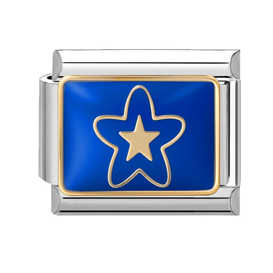 Blue Background Star Moon-8 / 1*0.9cm
