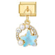Gold Pendant - Blue Pentagram