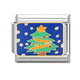 Blue Background Christmas Tree
