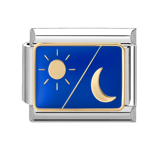 Blue Background Star Moon-16 / 1*0.9cm