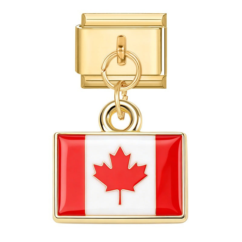 Gold Pendant - Flag Of England