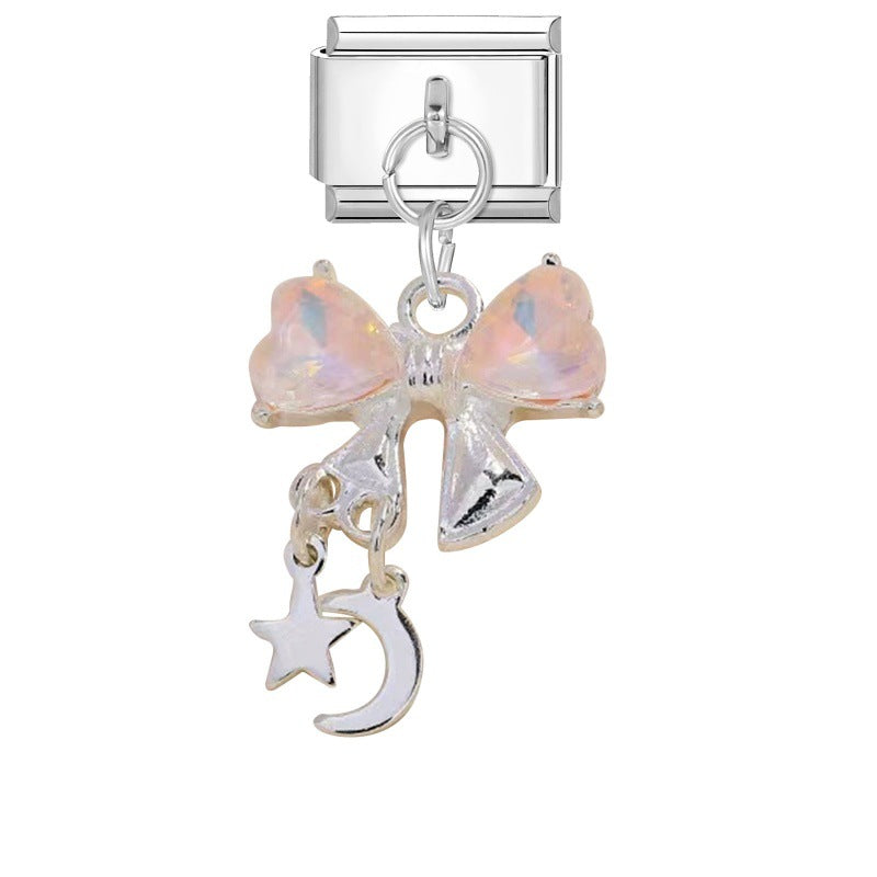 Steel Bottom Pendant - Bow 6