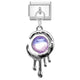 Steel Bottom Pendant - Round Ball Water Drop 4