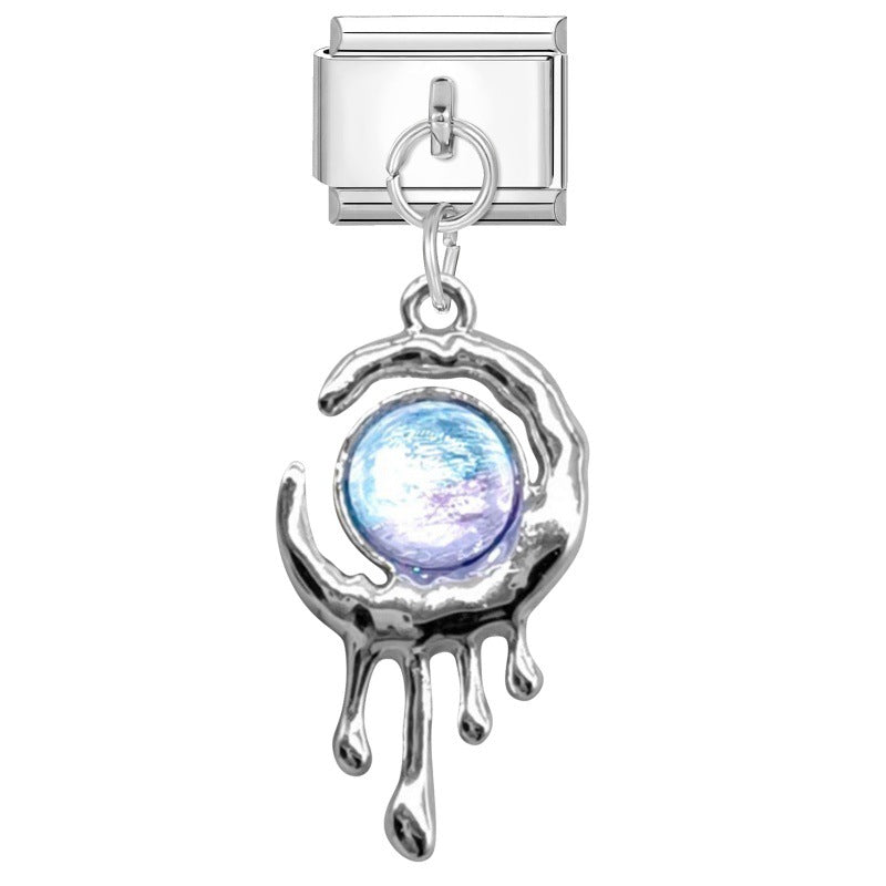Steel Bottom Pendant - Ball Water Drop 2