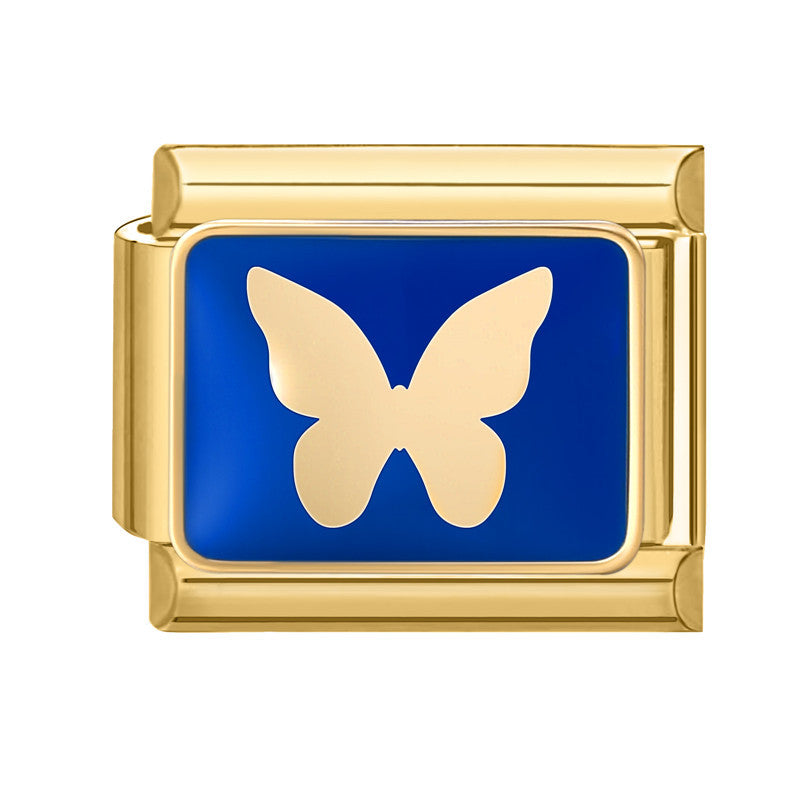 Golden Blue Star Moon-2 / 1 * 0.9cm [out Of Stock Minimum Order Of 100]