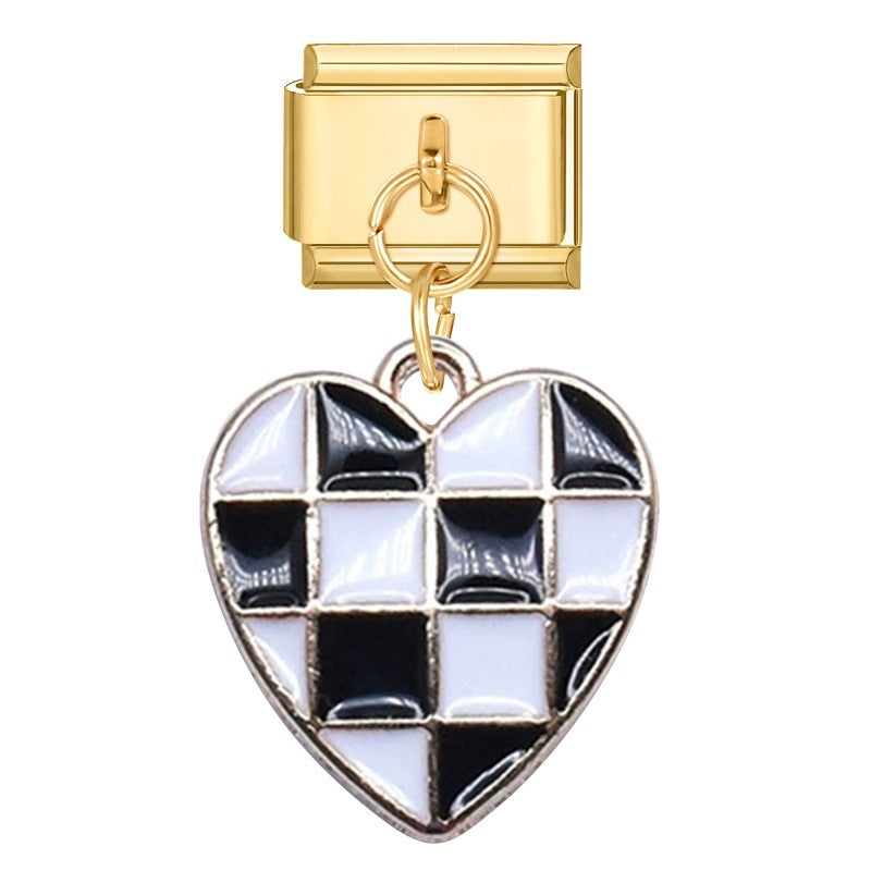 Gold Bottom Pendant - Love 7 / 1 * 0.9cm (for Out-of-stock Products, You Can Contact Customer Service To Confirm Whether They Are In Stock)