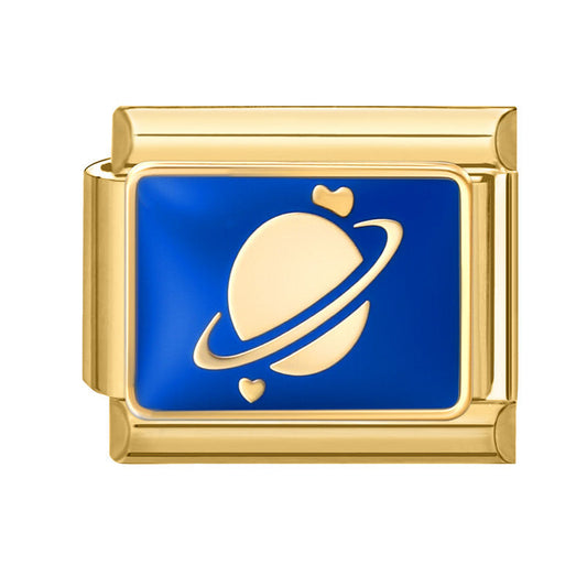 Gold Bottom Blue Star Moon-1 / 1 * 0.9cm [out Of Stock Minimum Order Of 100]