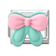 Pink Green Bow