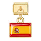 Gold Pendant - Russian Flag