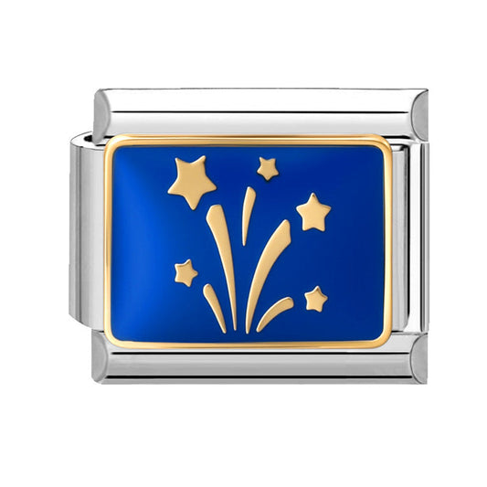 Blue Background Star Moon-7 / 1*0.9cm
