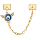 Double Pendant With Gold Bottom - Devil's Eye 2