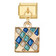 Gold Bottom Pendant - Square 3