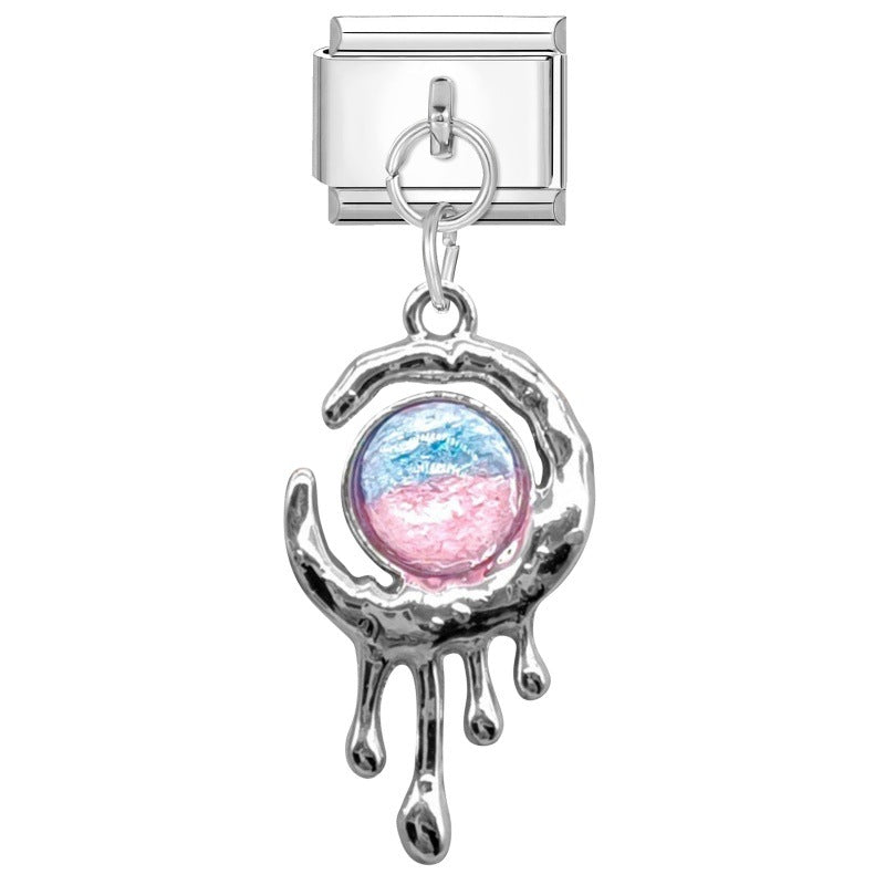 Steel Bottom Pendant - Ball Water Drop 1