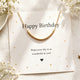 Birthday Gift for Girls, Personalized Age Necklace, Rose Gold Beaded Jewelry for Daughter or Granddaughter