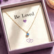 Personalized Toddler Birthstone Necklace, Dainty Gold Jewelry Gift for Little Girls