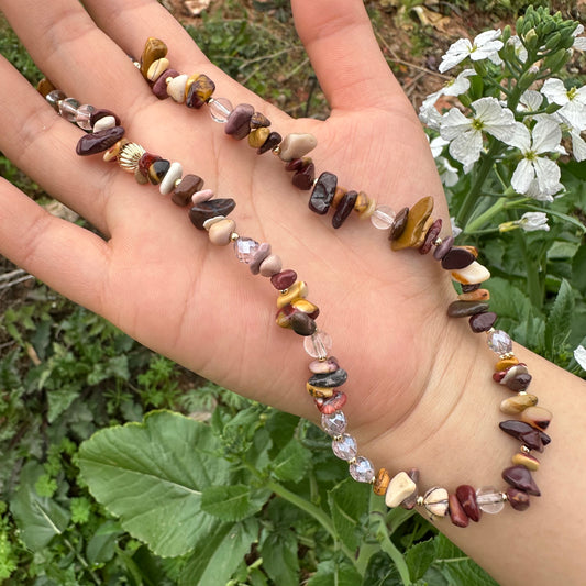 Multicolor Gemstone Double Wrap Bracelet