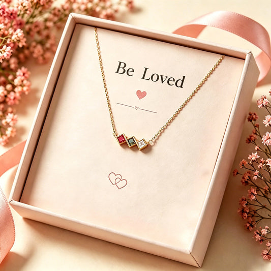 Birthstone Necklace for Mom, Christmas Gift for Mom, Family Birthstone Necklace 14K Gold,Birthstone Jewelry, Birth Stone Necklace
