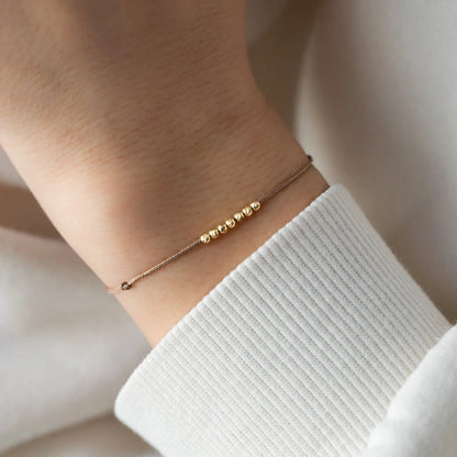 Personalized Beaded Bracelet for Girls, Meaningful Birthday Jewelry Gift