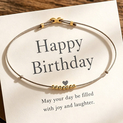 Personalized Beaded Bracelet for Girls, Meaningful Birthday Jewelry Gift