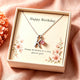Birthday Gifts for Girls, Personalized Birthstone Necklace with Initial, Custom Jewelry for Daughter, Granddaughter or Niece