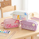 Personalized Corduroy Pencil Case, Back to School Gift, Custom Yarn Name Pencil Bag