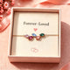 Personalized Birthstone Bracelet, Leaf Birthstone Bracelet, Family Birthstone Bracelet, Grandma Gift, Birthday Gift, Christmas Gift for Mom