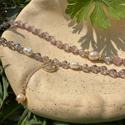 Cat’s Eye Shell Pearl Bracelet