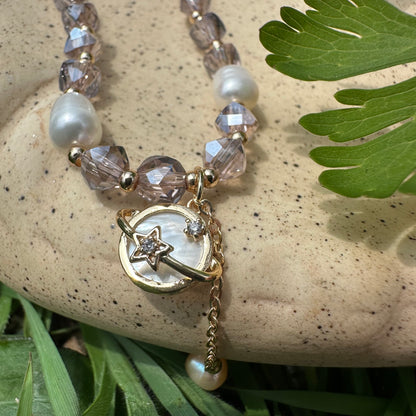 Cat’s Eye Shell Pearl Bracelet
