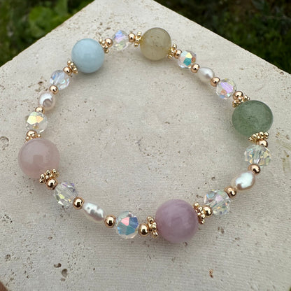 Multi-Gem Crystal Bracelet