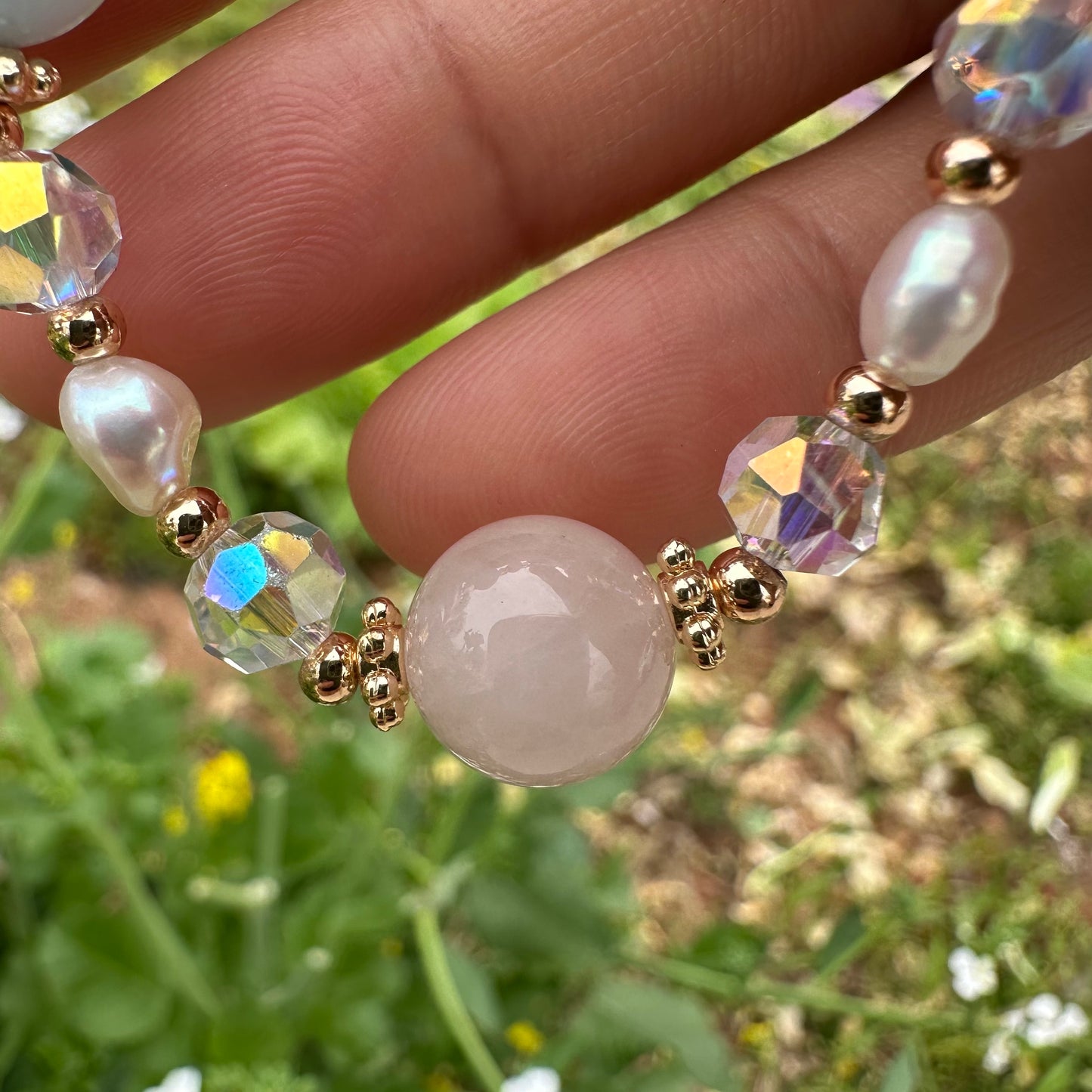 Multi-Gem Crystal Bracelet
