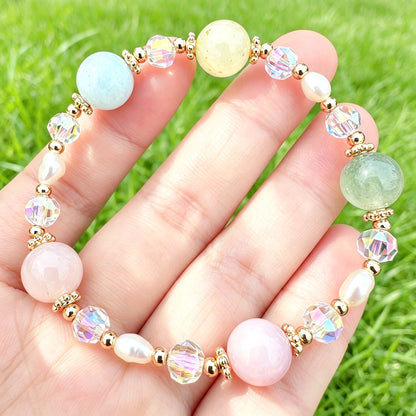 Multi-Gem Crystal Bracelet