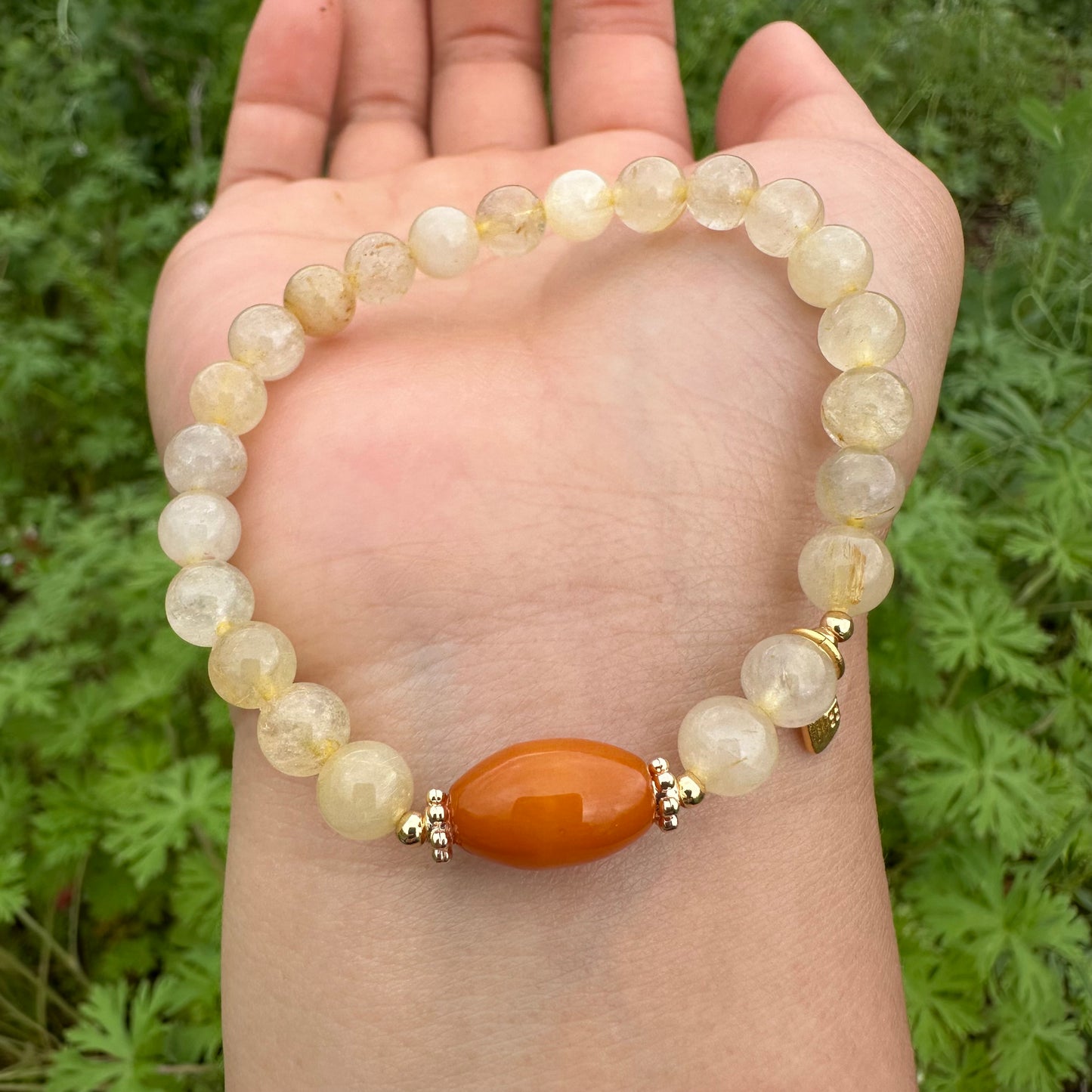 Golden Rutilated Quartz Lucky Bracelet