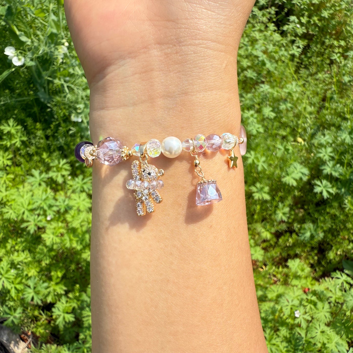 Toy Kingdom Bear Amethyst Bracelet