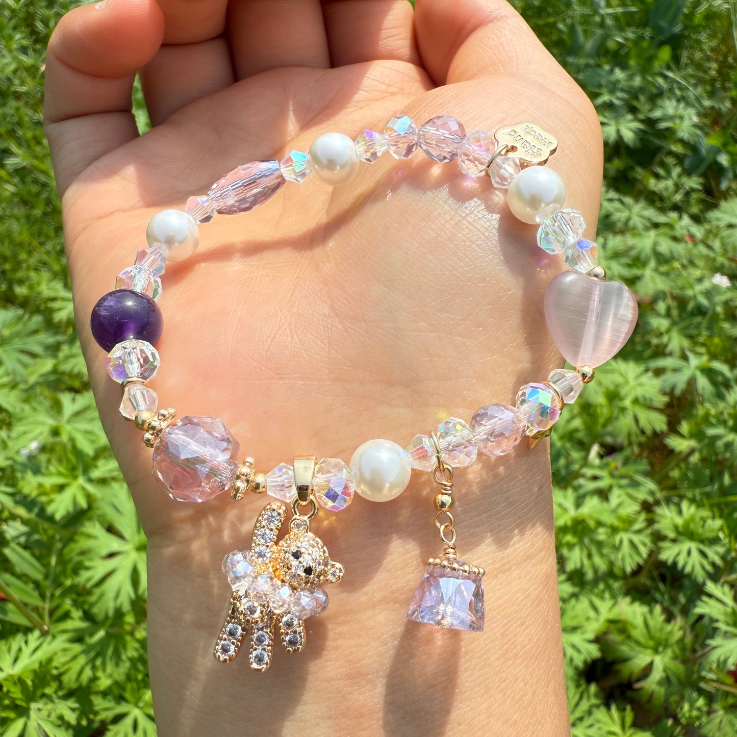 Toy Kingdom Bear Amethyst Bracelet